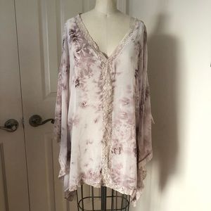 Tie Dye Chiffon Kaftan